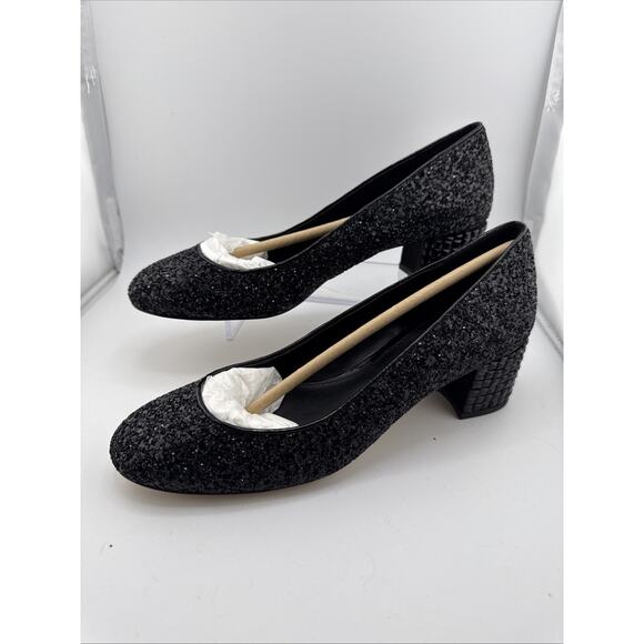 Michael Kors Arabella Studded Shoes‎ Size 6M Black Suede Block Kitten Heel NWB - Picture 6 of 13